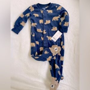 Carters Infant Boys size 6M Bear Footies